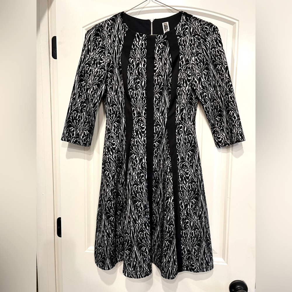 Julian Taylor black and white dress.